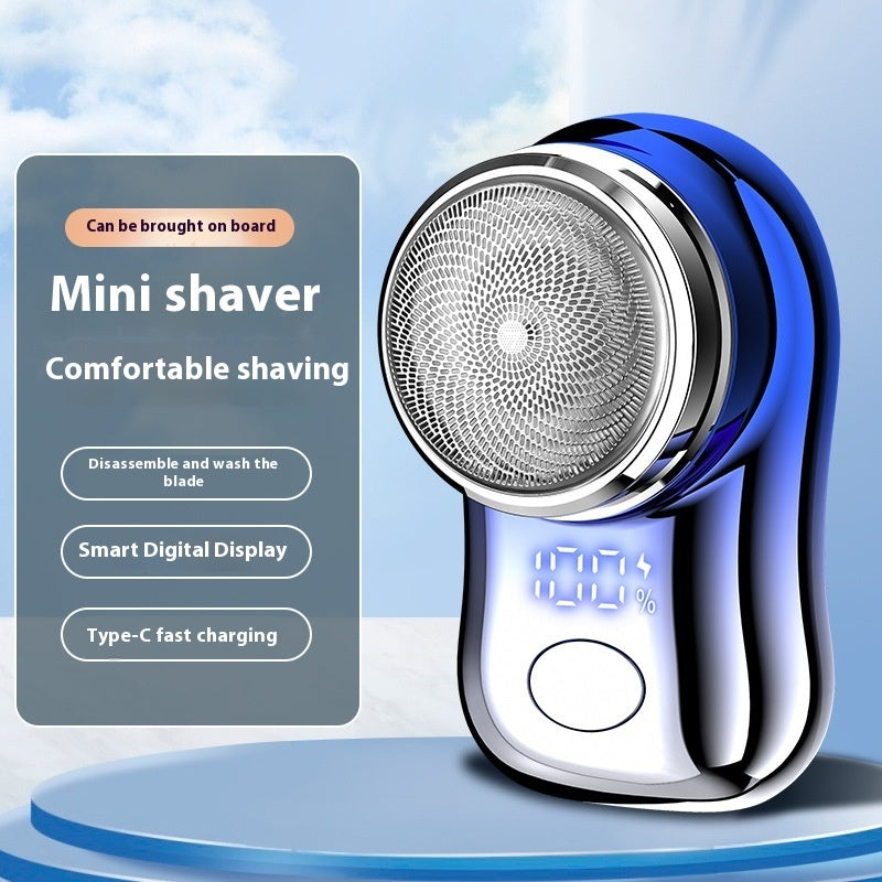 Mini Portable Electric Shaver for Men – USB Rechargeable Cordless Razor, Wet & Dry, Painless Compact Face Shaver